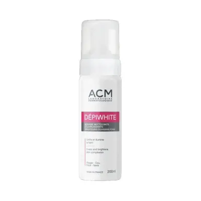 ACM DEPIWHITE MOUSSE NETTOYANTE ECLAIRCISSANTE VISAGE-COU 200ML