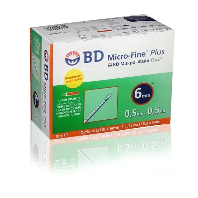 SERINGUE BD MICRO FINE 0.5ML