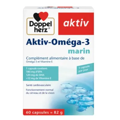 DOPPEL HERZ AKTIV OMEGA 3 BOITE 60 CAPSULES