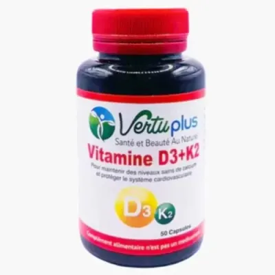 VERTUPLUS VITAMINE D3+K2 50CAPSULES