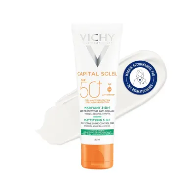 VICHY CAPITAL SOLEIL SPF50+ MATIFIANT 3-EN1 50ML