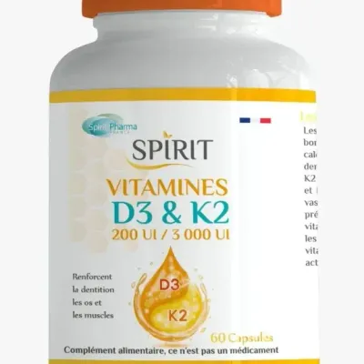 SPIRIT VITAMINES D3 & K2 60CAPSULES