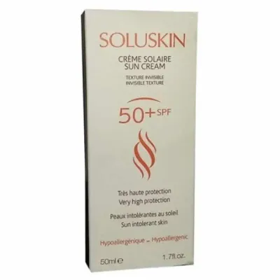 SOLUSKIN CRÈME SOLAIRE TRÈS HAUTE PROTECTION SPF50+ 50ML