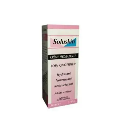 SOLUSKIN CREME HYDRATANTE SOIN QUOTIDIEN ADULTE-ENFANT 50ML
