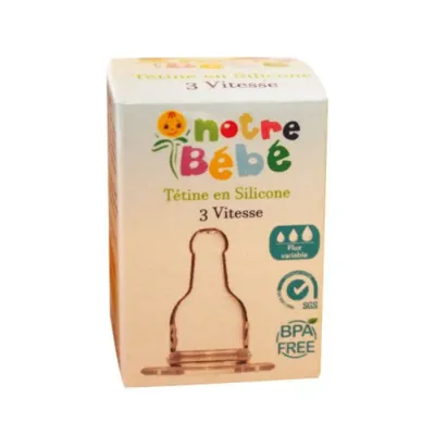 NOTRE BEBÉ TÉTINE EN SILICONE