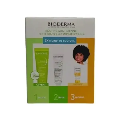BIODERMA ROUTINE QUOTIDIENNE POUR TRAITER LES IMPERFECTIONS - PHOTODERM AQUAFLUIDE