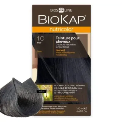 BIOKAP COLOR 1.0 NOIR NUTRICOLOR TEINTURE POUR CHEVEUX 140ML