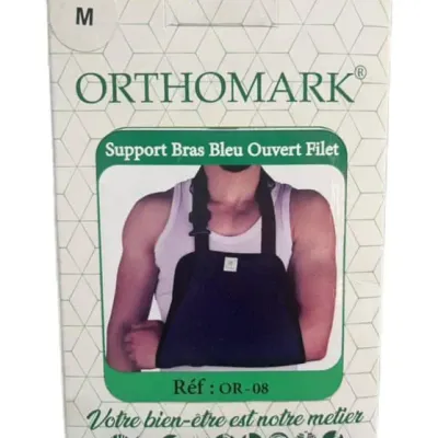ORTHOMARK SUPPORT BRAS BLEU OUVERT FILET