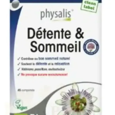 PHYSALIS DÉTENTE ET SOMMEIL 45 COMPRIMÉS