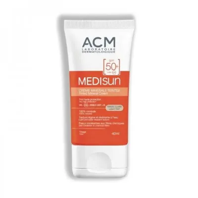 ACM MEDISUN SPF50+ CREME MINERALE TEINTEE CLAIRE 40ML